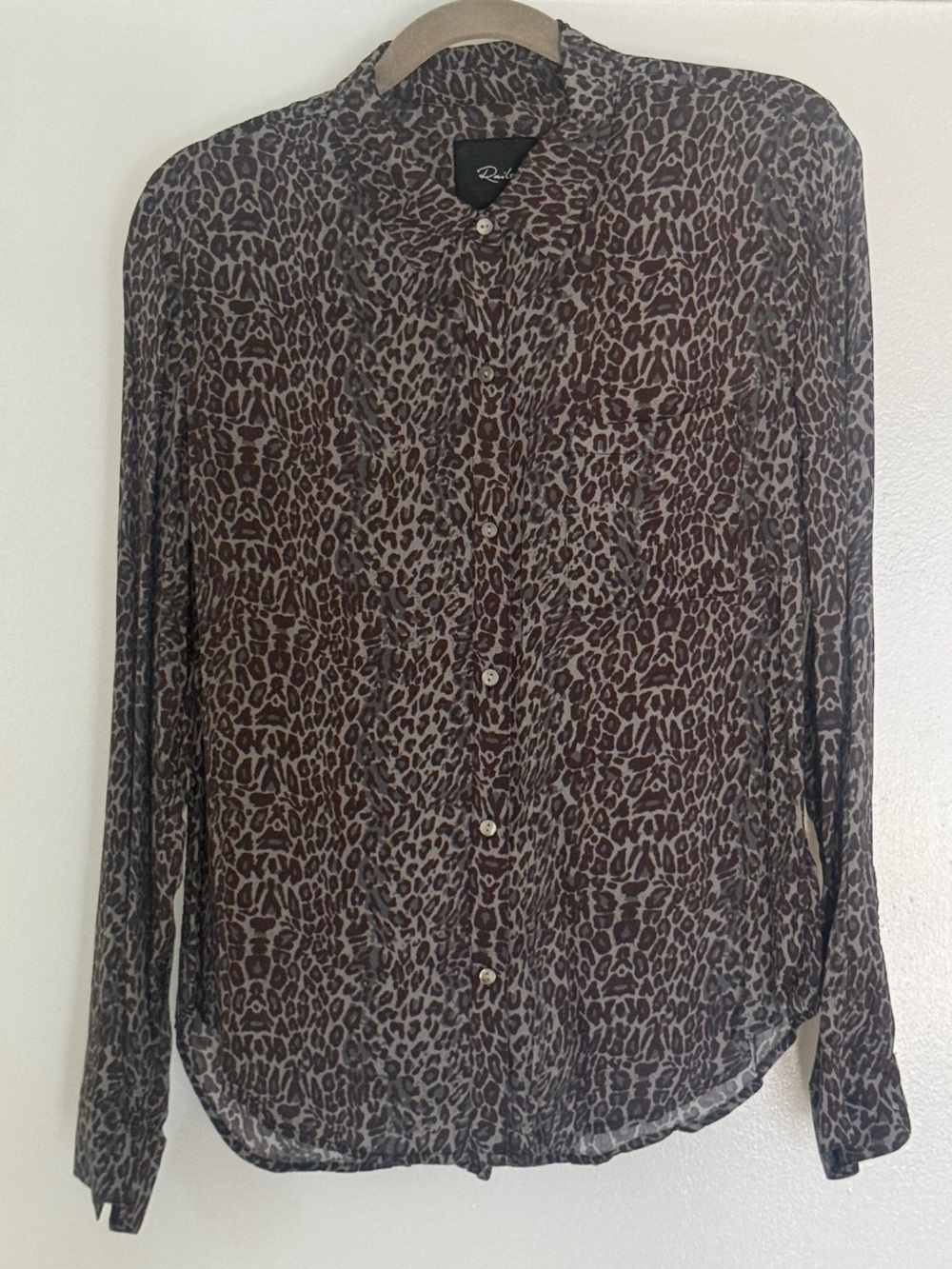 Women's Rails Leopard Print Shirt Medium